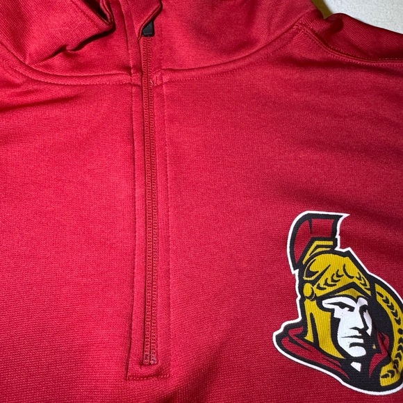 Gildan Men's Red Zip-Up Sweater - Picture 3 of 5